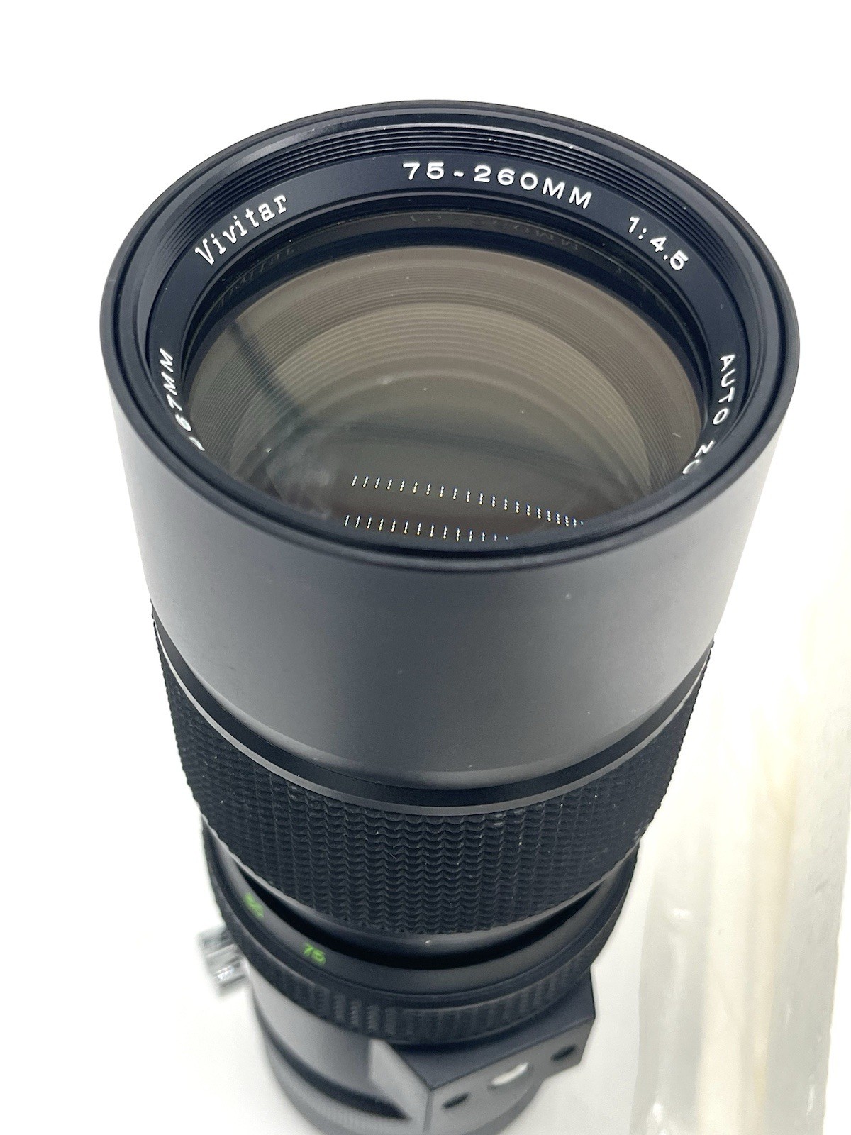 Vivitar Lens 75-260mm 1 4.5 Auto Zoom Camera Attachment Black Made In Japan Vivitar Lens 75-260mm 1 4.5 Auto Zoom Camera Attachment Black Made In Japan