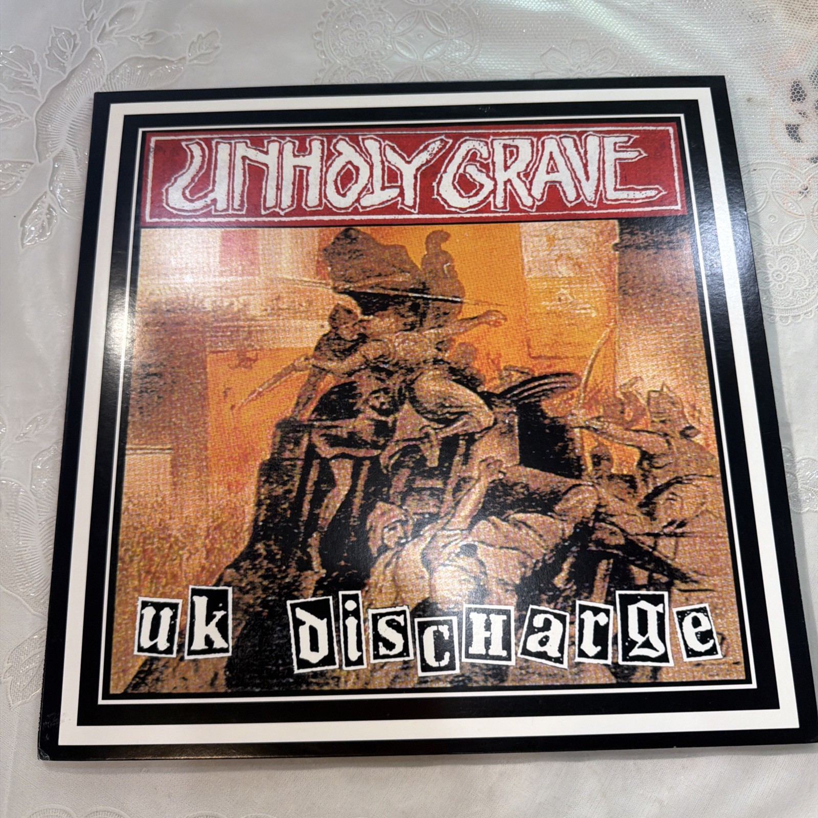 Unholy Grave - UK Discharge - #015 (2005) Blue Marbled LMTD ED Vinyl Record Unholy Grave - UK Discharge - #015 (2005) Blue Marbled LMTD ED Vinyl Record