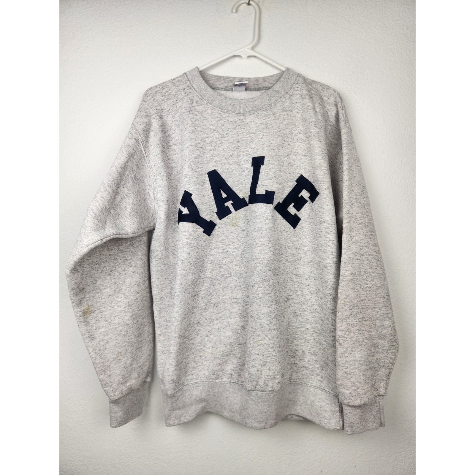 Vintage Yale Sweatshirt Soffe Heavy Sweats Gray Adult Size XL