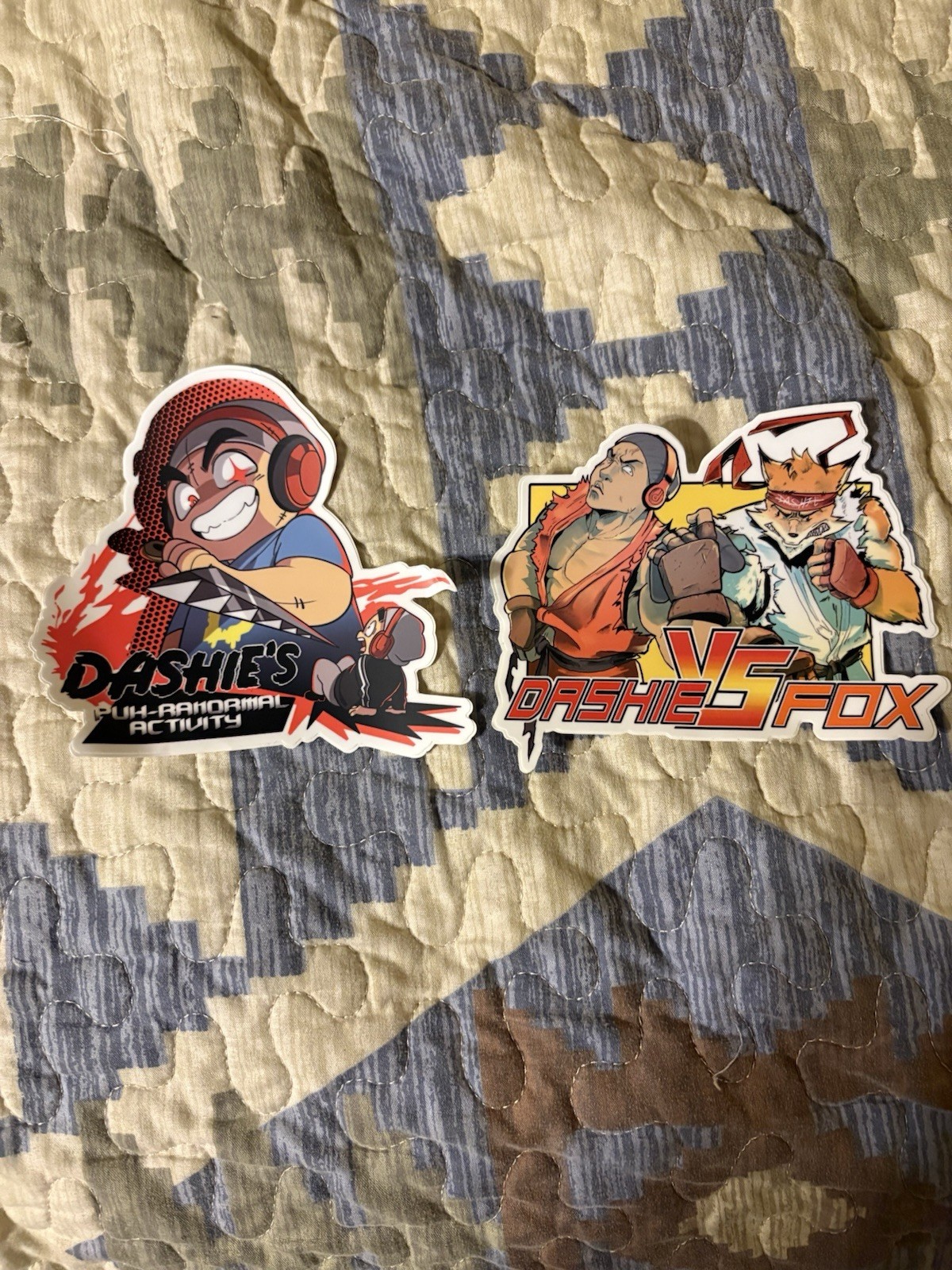 DashieGames Vinyl Stickers Super Rare Dashie Vs Fox & Puhrinormal Activity OOP DashieGames Vinyl Stickers Super Rare Dashie Vs Fox & Puhrinormal Activity OOP