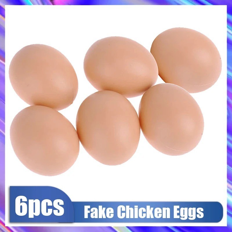 20×Dummy Faux Fake Chicken Eggs Get hens to Lay Eggs Poultry Mannequin Nest Eggs