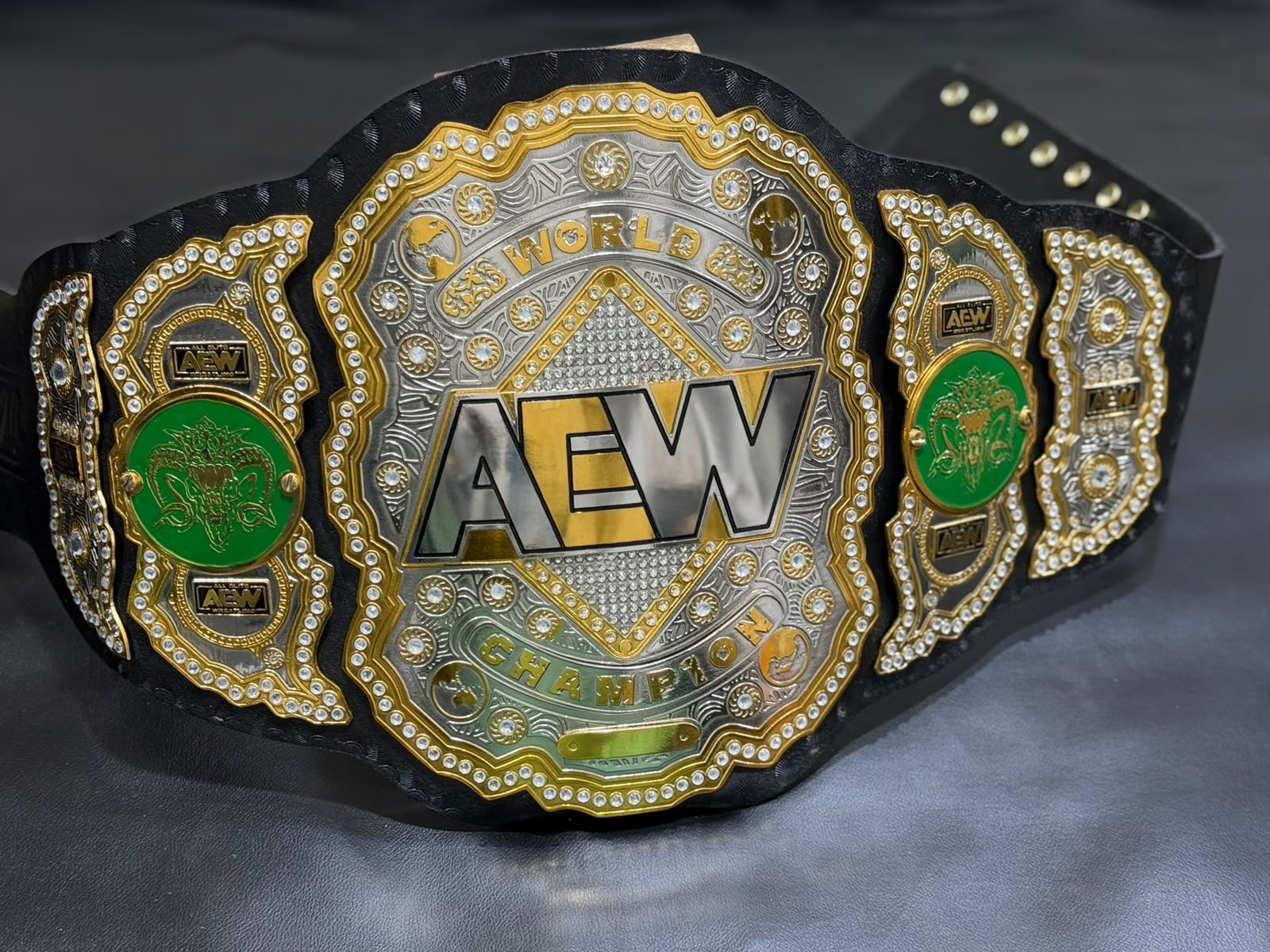 AEW ALL ELITE WRESTLING CHAMPIONSHIP BELT WRESTLING OSPREAY TITLE 2MM BRASS NEW