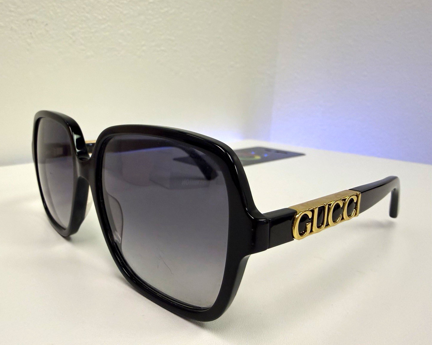 Gucci GG1189S 002 Men\'s Square Sunglasses Black Frame Gray Gradient 58-17-145