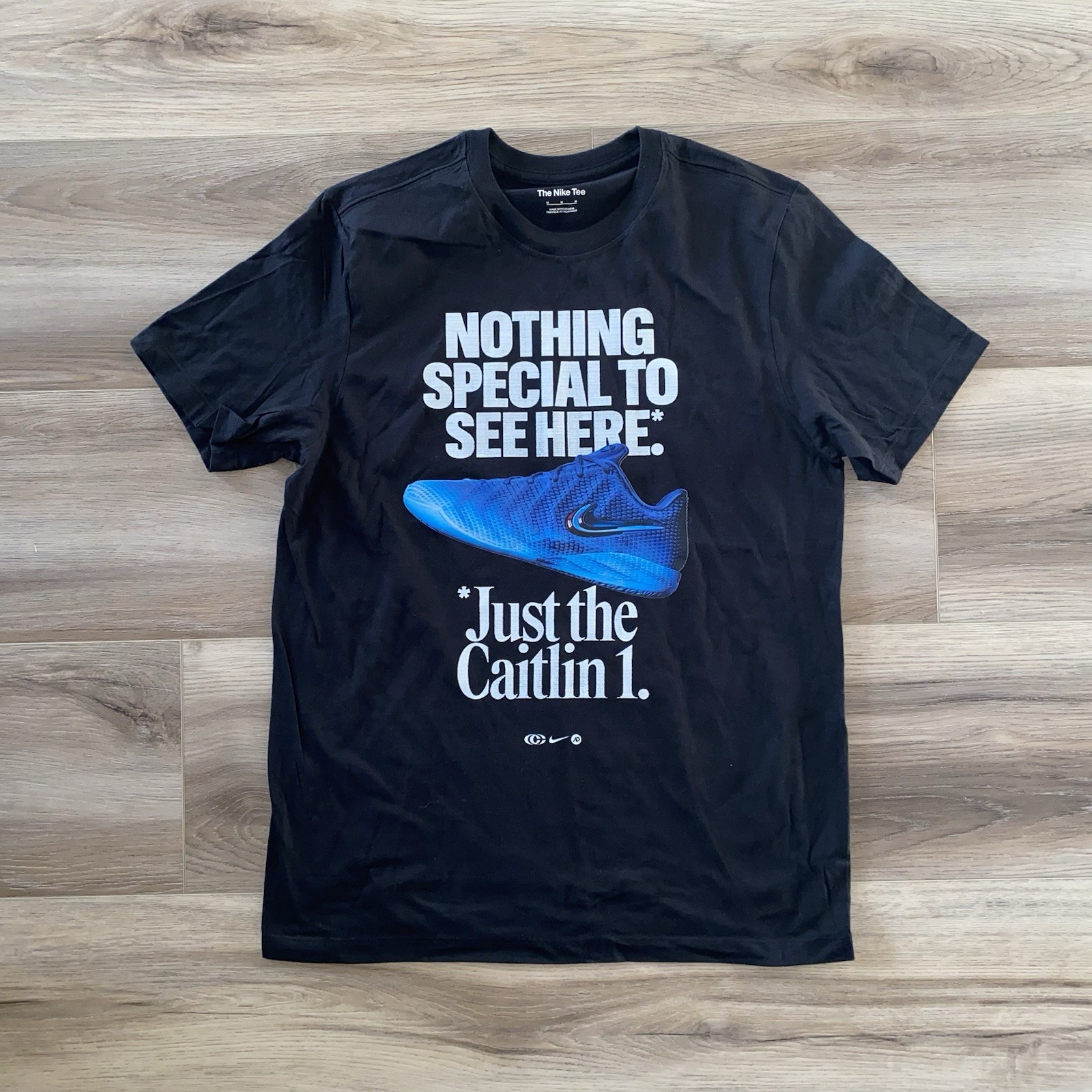 Rare Nike Promo Caitlin Clark “Nothing Special To See Here” CC1 Shirt MEDIUM