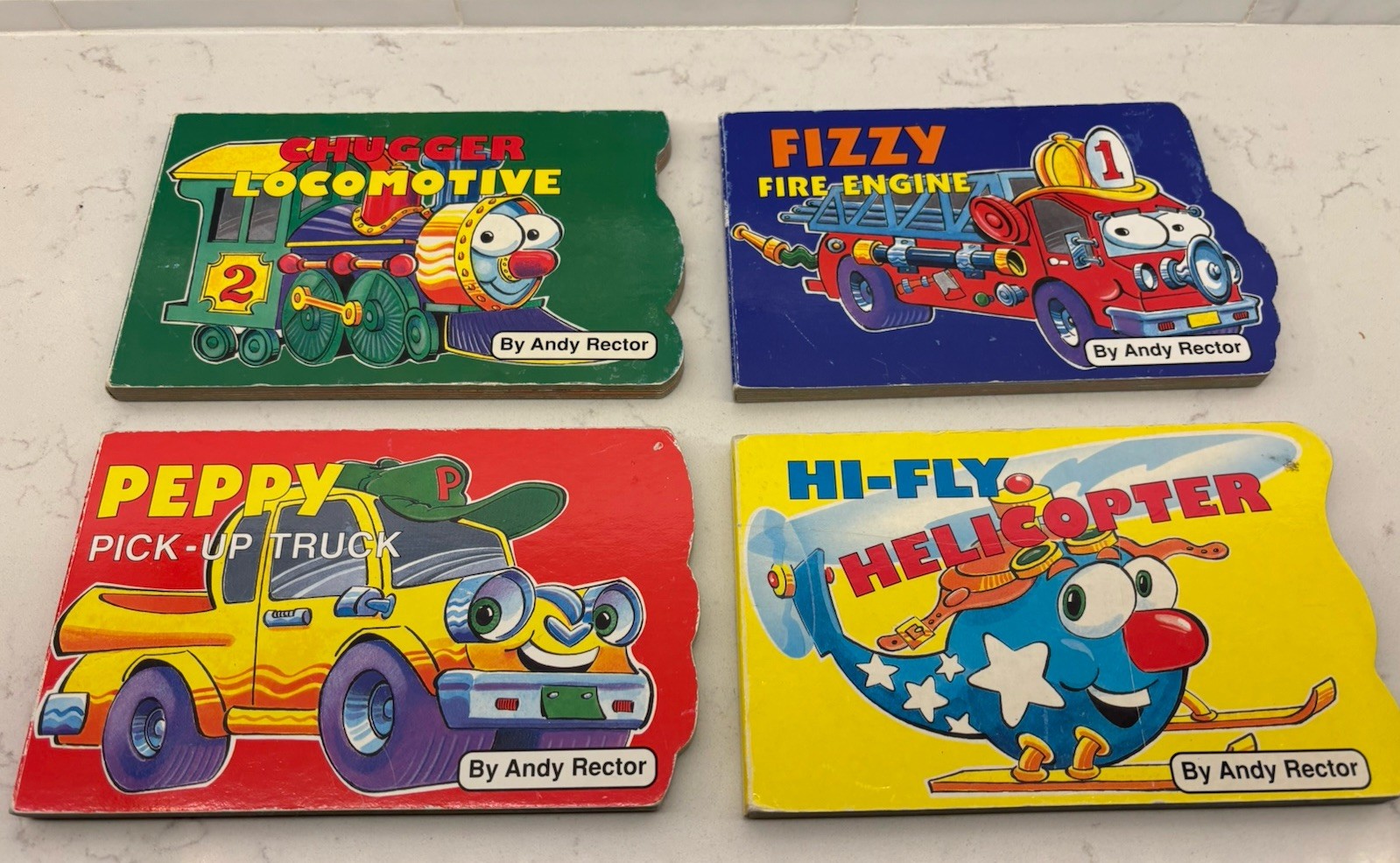 Vintage Board Books My First Things That Move Boys 1996 Rector Truck Train Peppy