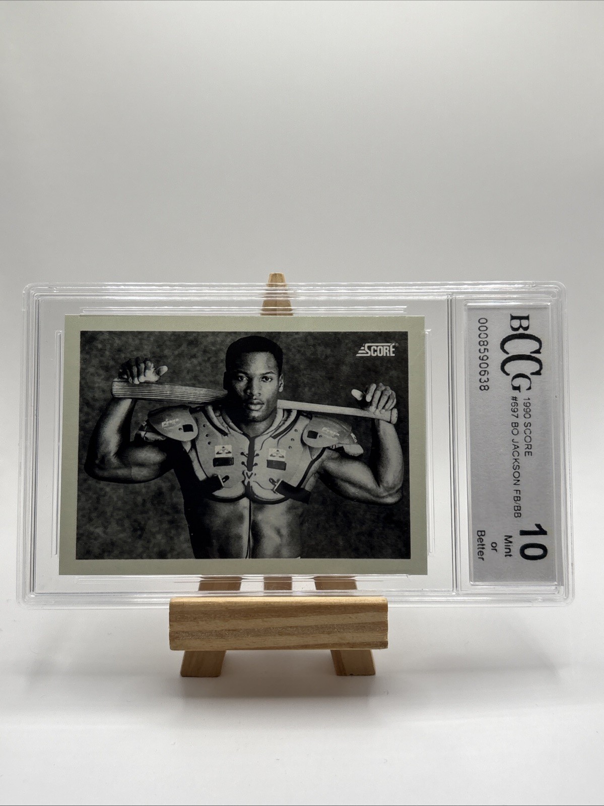 1990 Score Bo Jackson #697 Football/Baseball BCCG 10 GEM INVEST HOF 1990 Score Bo Jackson #697 Football/Baseball BCCG 10 GEM INVEST HOF