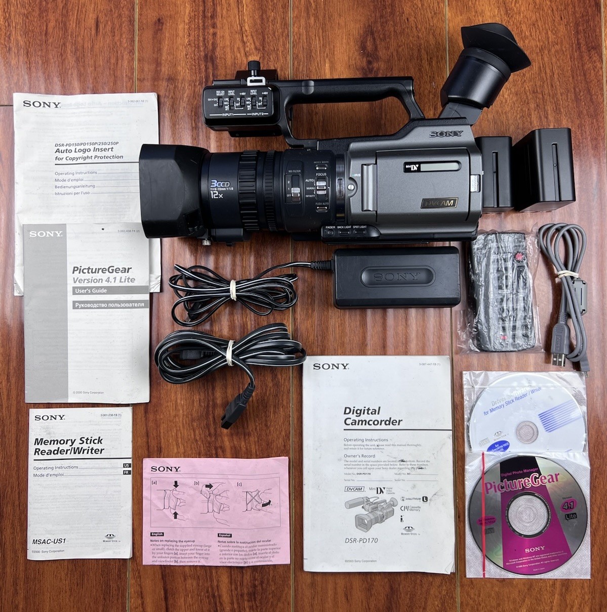 MINT Tested Sony DVCAM DSR-PD170 MiniDv Handycam, ECM-XM1 Mic, & Extras MINT Tested Sony DVCAM DSR-PD170 MiniDv Handycam, ECM-XM1 Mic, & Extras