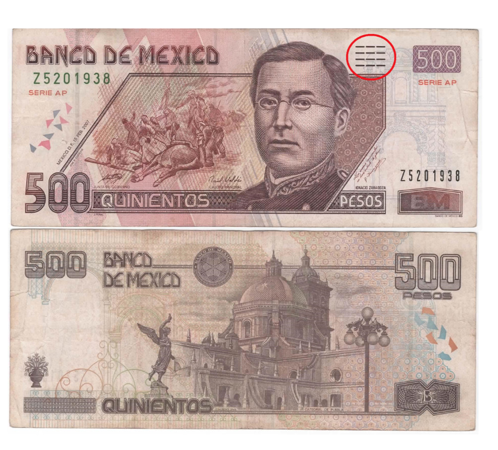 500 PESOS MEXICO BILLETE IGNACIO ZARAGOZA CIRCULATED 500 PESOS BILL 500 PESOS MEXICO BILLETE IGNACIO ZARAGOZA CIRCULATED 500 PESOS BILL