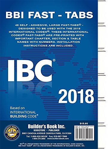 2018 International Building Code (IBC) Fast Tabs 2018 International Building ...