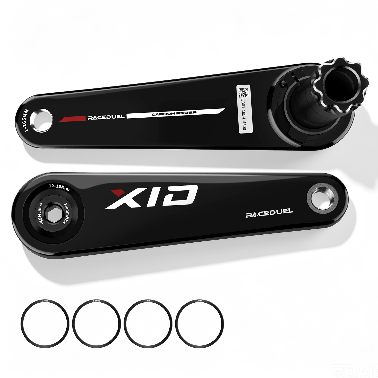 RACEDUEL Carbon Fiber Bicycle Crank 165/170mm Road Bike Cranks for EASTON 29mm RACEDUEL Carbon Fiber Bicycle Crank 165/170mm Road Bike Cranks for EASTON 29mm