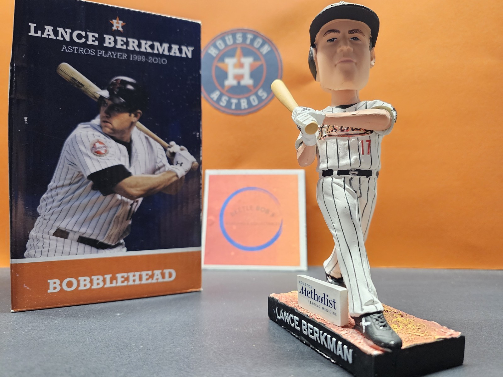 Lance Berkman Houston Astros MLB 2014 SGA Bobblehead NIB Retirement Ceremony