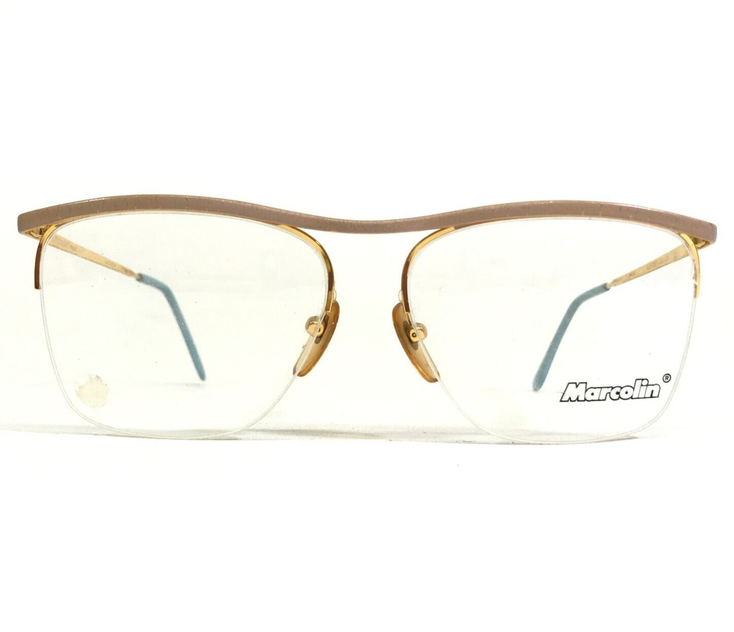 Vintage Marcolin Large Eyeglasses Frames MOD.7023 COL.524 Purple Gold 57-15-130