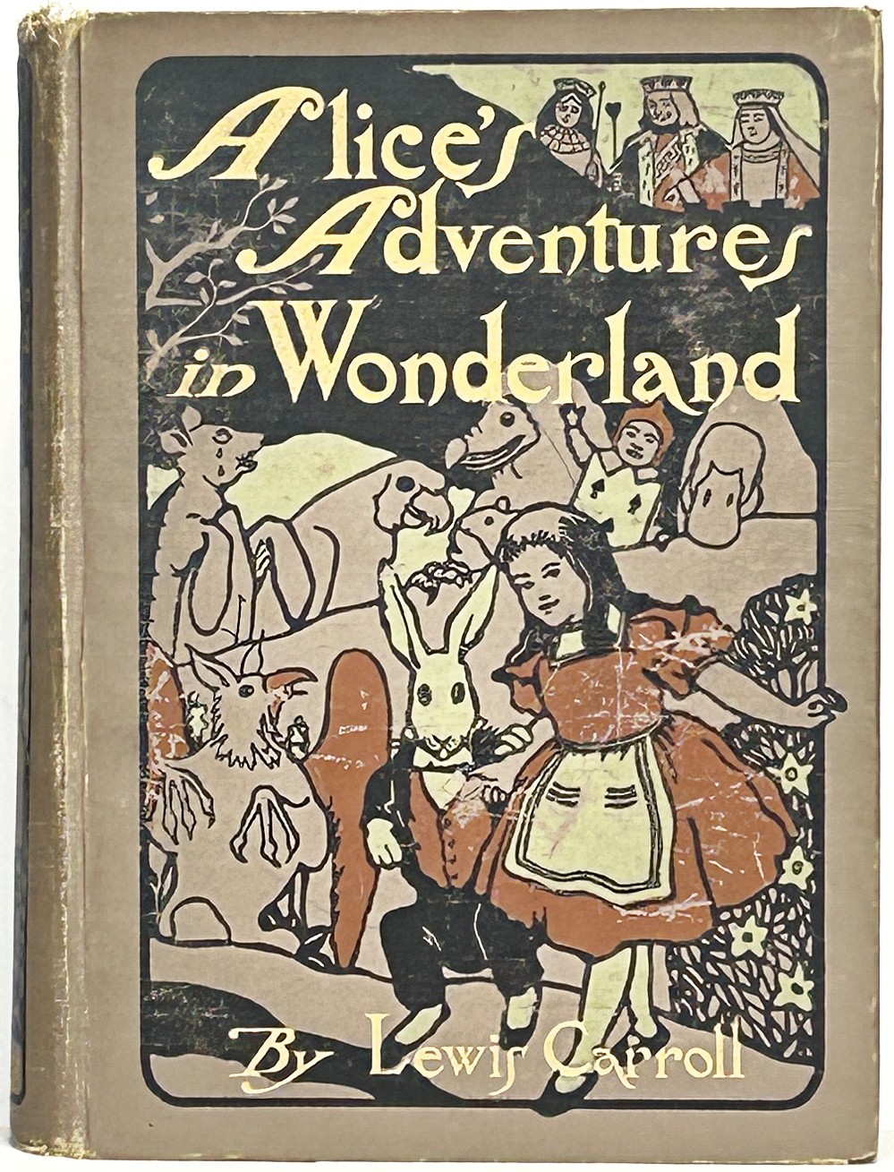 ALICE IN WONDERLAND Rare 1904 M L KIRK Illustrated 50 ILLUSTRATIONS Antique HC