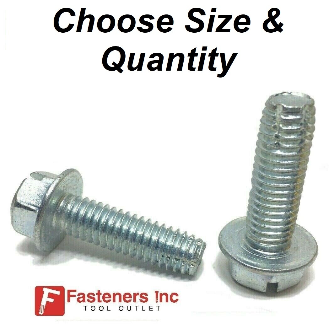 Hex Bolt Thread Cutting Screw Zinc Plated Type F Self Tapping Self Threading