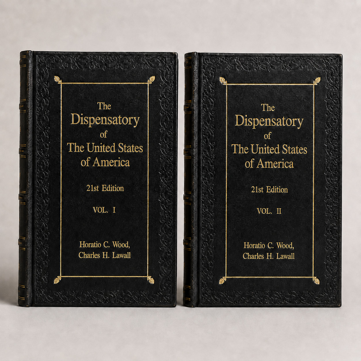 The Dispensatory of the United States of America 21st Ed 1926 LeatherBound 2 Vol