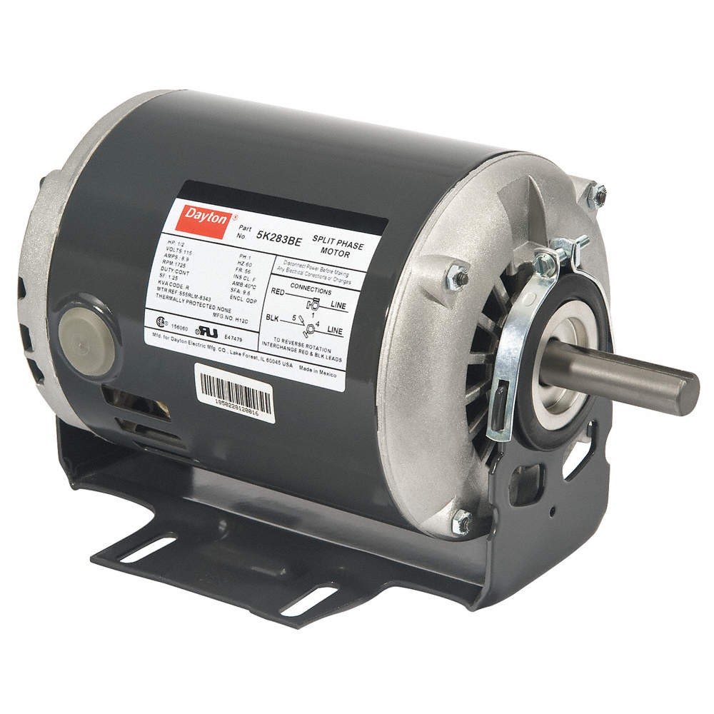 DAYTON 5K283 GP Motor,1/2 HP,1,725 RPM,115V AC,56 5K283