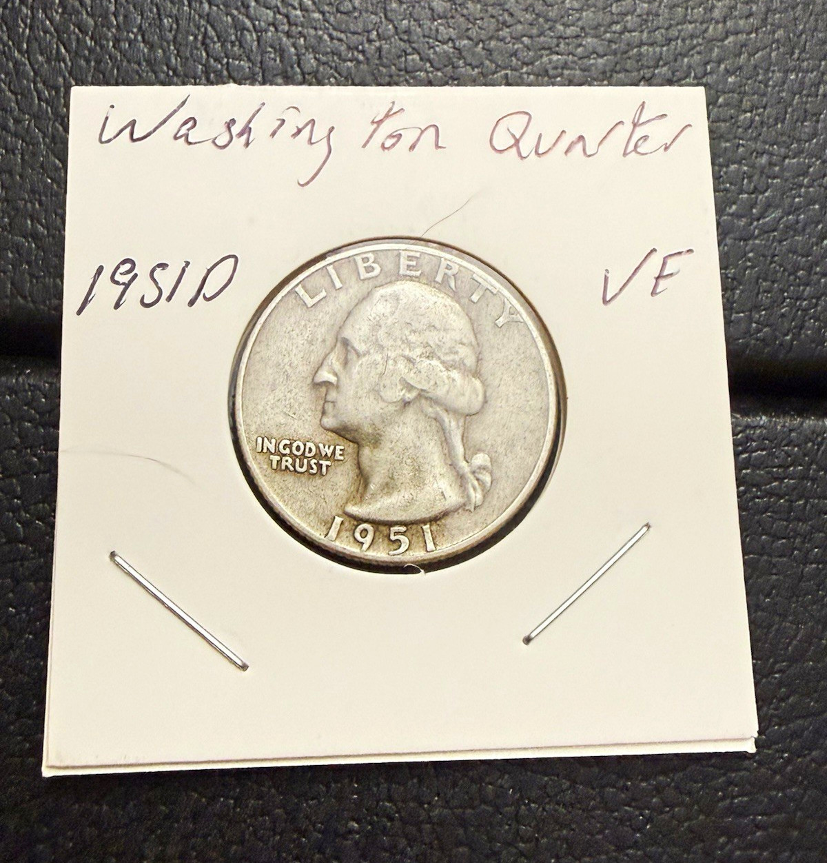 washington quarter 1951-D Denver 25C silver 0.9 fineness business KM#164