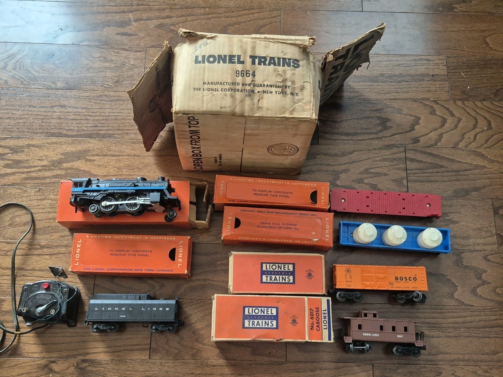 Original 1959 Lionel Promotional Boxed Sears Steam Freight 9664 247 Locomotive