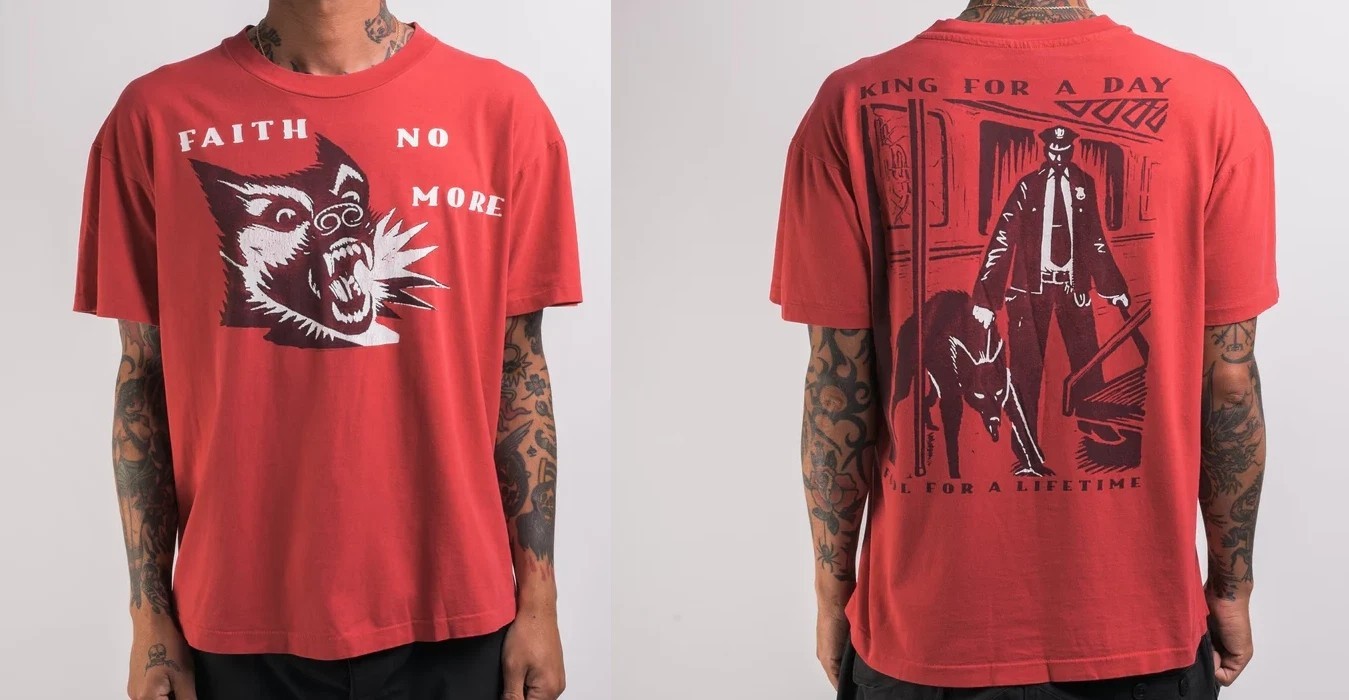 Vintage 1995 Faith No More King For A Day Fool For A Lifetime T-shirt Reprint