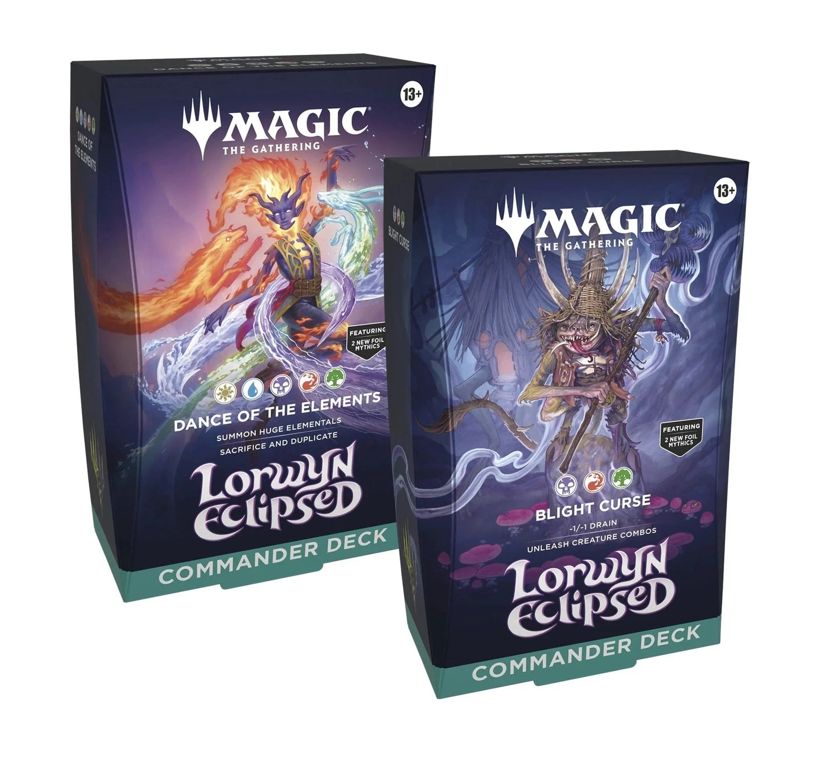 Magic Commander Deck Lorwyn Eclipsed Set of 2 Decks ECL MTG New Sealed