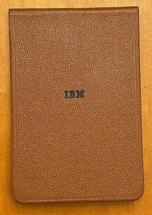 Vintage IBM Think Notepad ThinkPad Pocket Paper Pad Notebook Case Vintage IBM Think Notepad ThinkPad Pocket Paper Pad Notebook Case