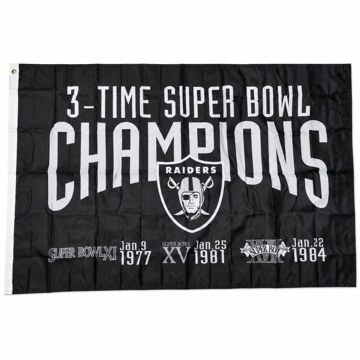 Las Vegas Raiders Super Bowl Flag 3x5