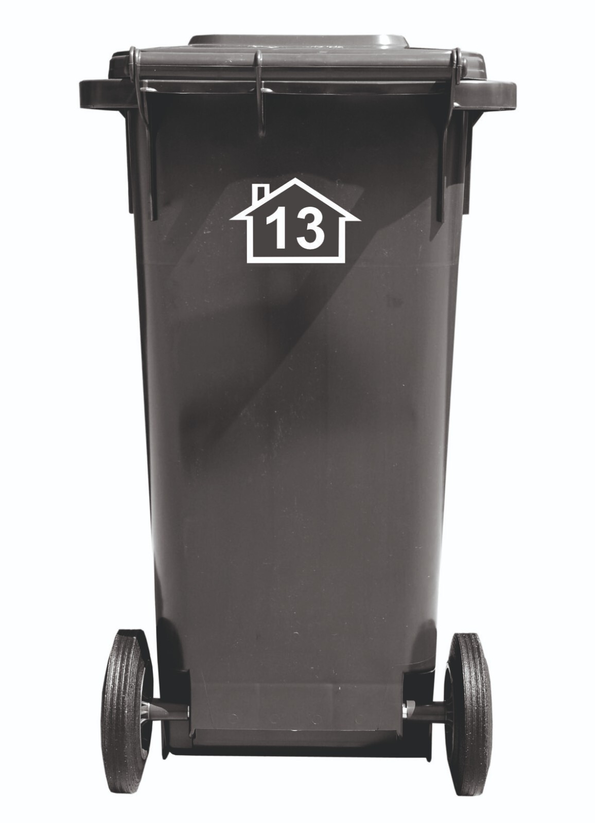 Dustbin Stickers, Numbers, House Number, 14 x 9 cm