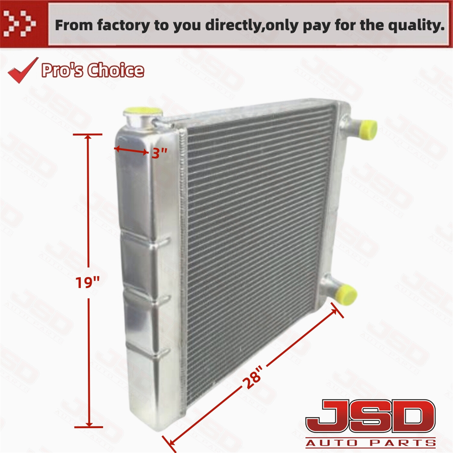 2 Row Aluminum Universal Racing Radiator 28