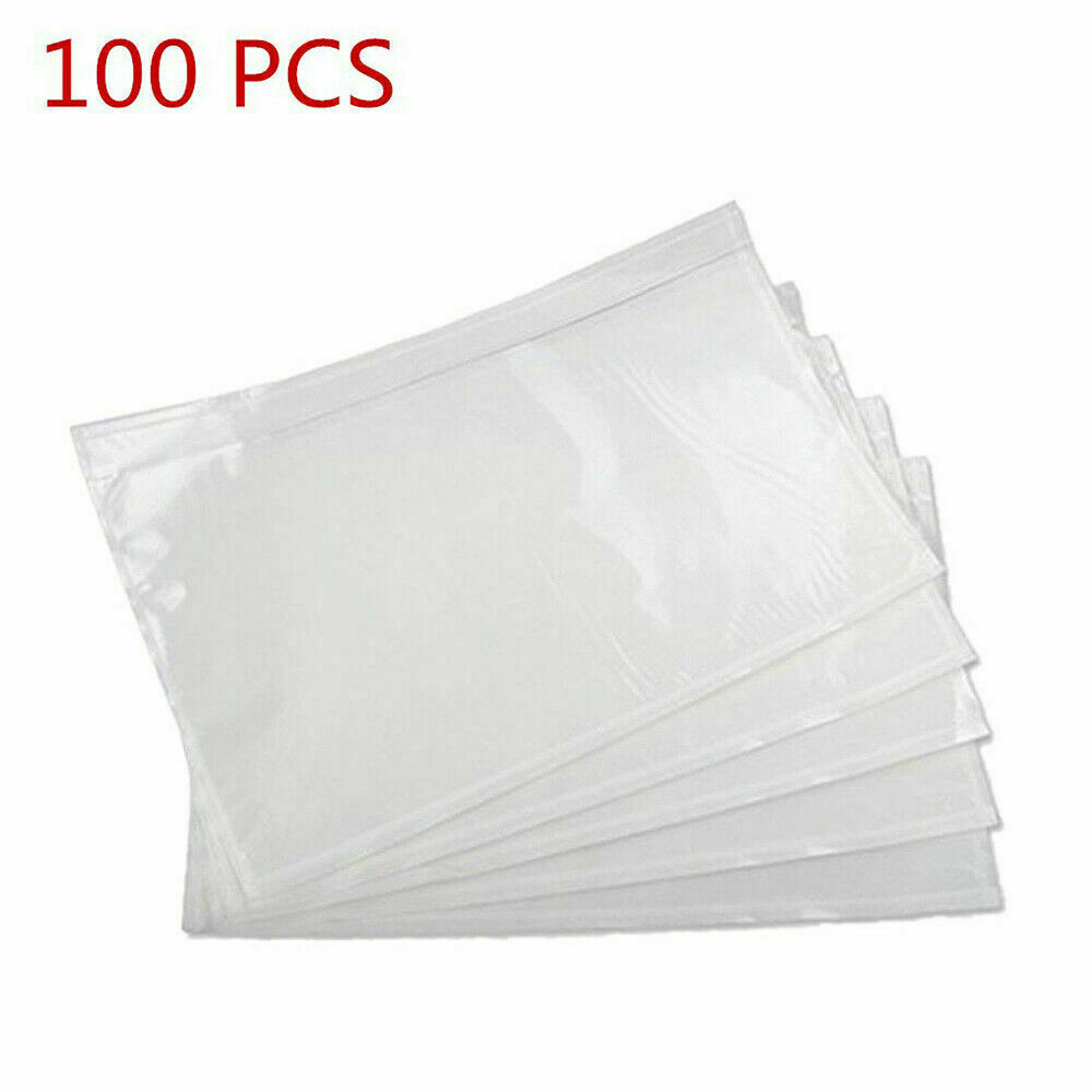 100-1000 Clear Adhesive Packing List Shipping Label Envelopes Pouches 6\