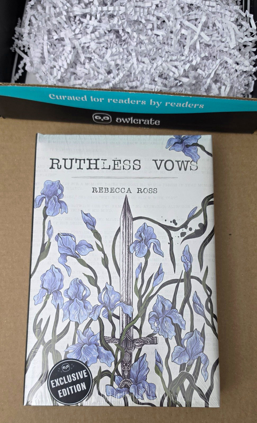OwlCrate Exclusive Edition Ruthless Vows Hardcover by Rebecca Ross YA Romance OwlCrate Exclusive Edition Ruthless Vows Hardcover by Rebecca Ross YA Romance