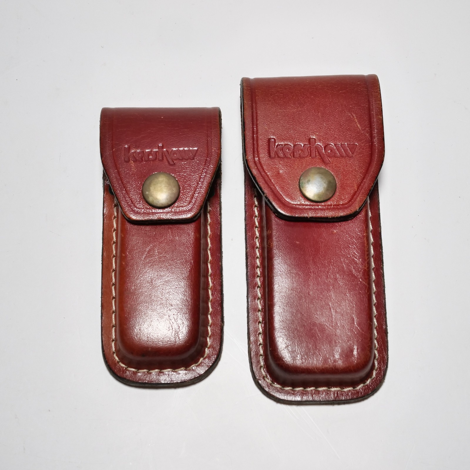 Vintage Kershaw Leather Knife Sheath Lot for 1040 and 1010 USA Made Sheaths Vintage Kershaw Leather Knife Sheath Lot for 1040 and 1010 USA Made Sheaths