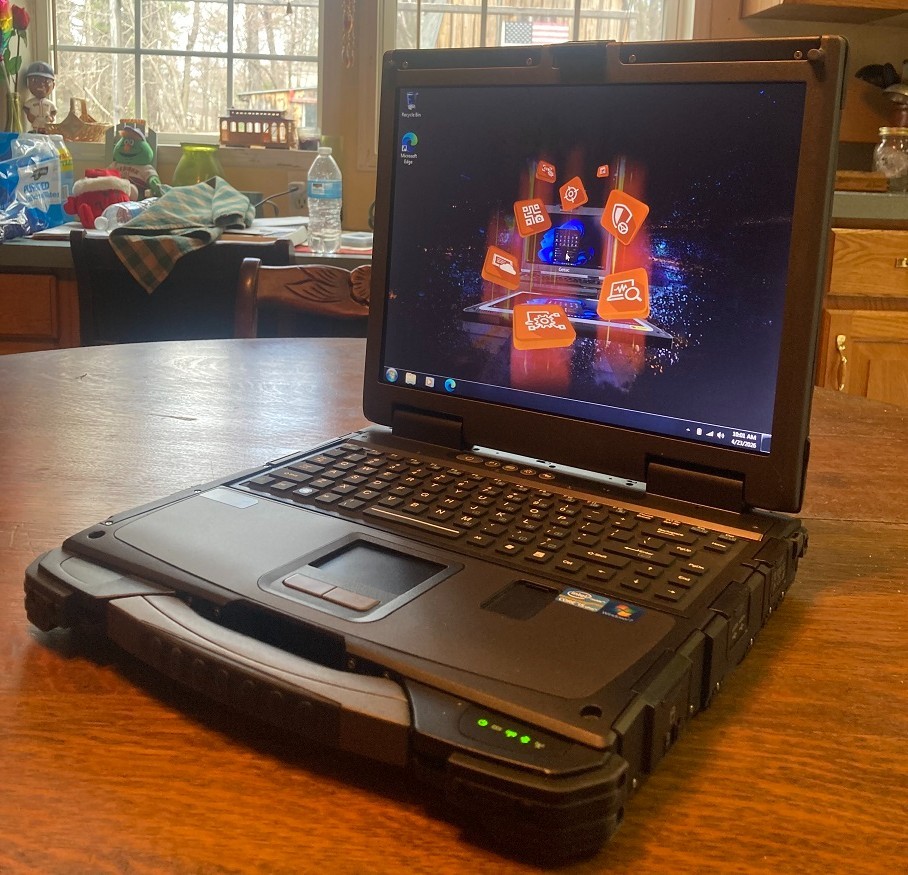Getac Toughbook Laptop Win 7 i5 2.6ghz 8gb 250gb DVDRW Touchscreen