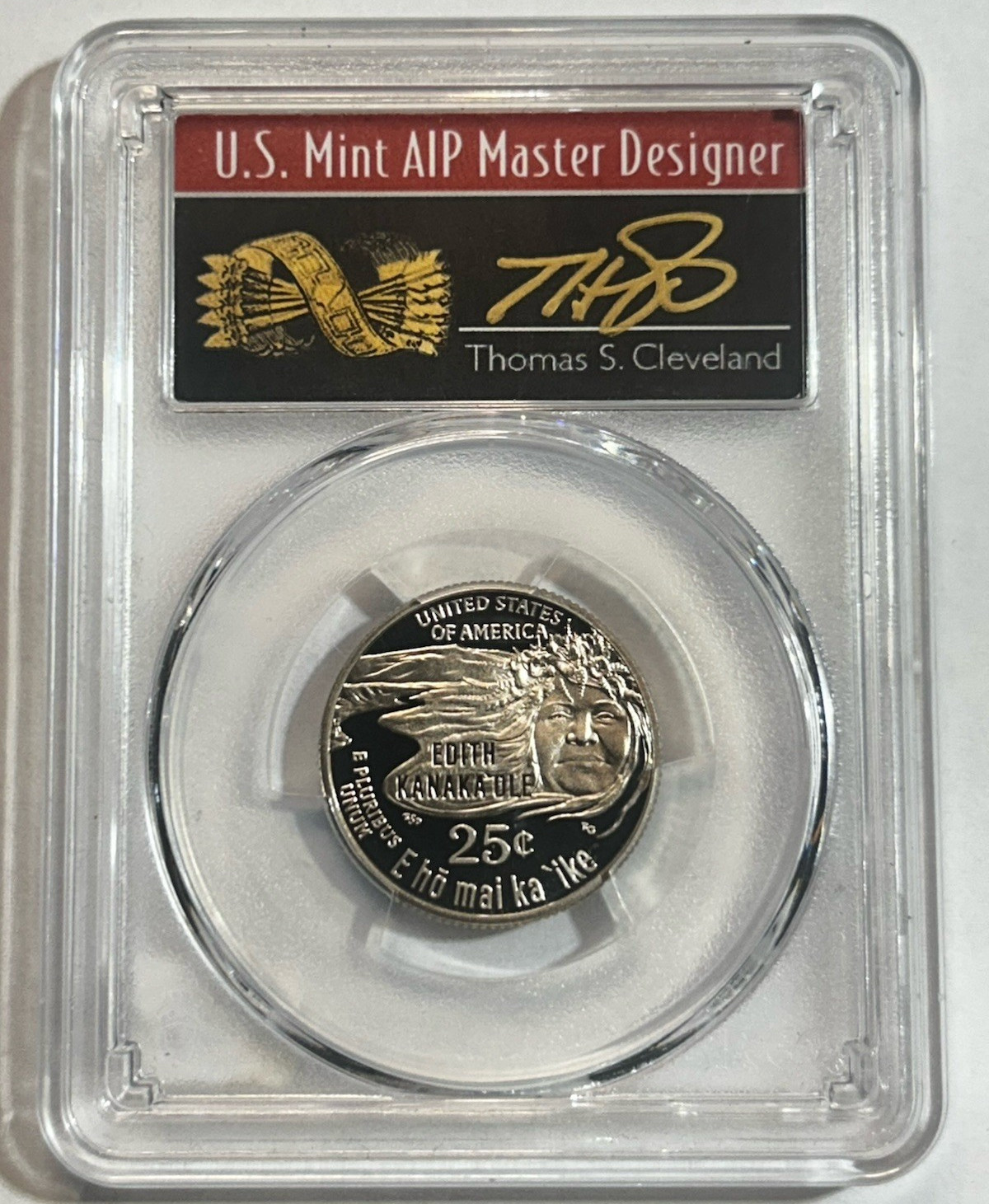 PCGS PR70DCAM 2023-S Edith Kanaka\'ole 25C ATB Proof First Strike🇺🇸✨🎉