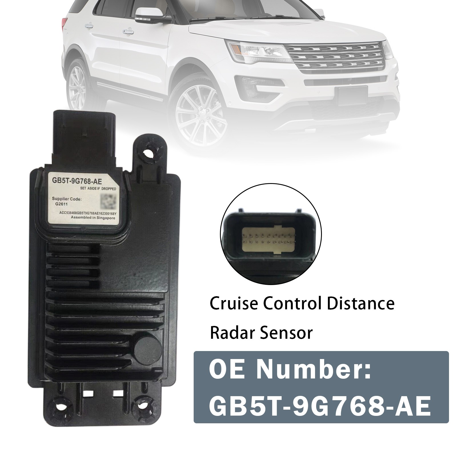 Cruise Control Radar Module GB5T-9G768-AE For 13-19 Ford Explorer ACC Sensor