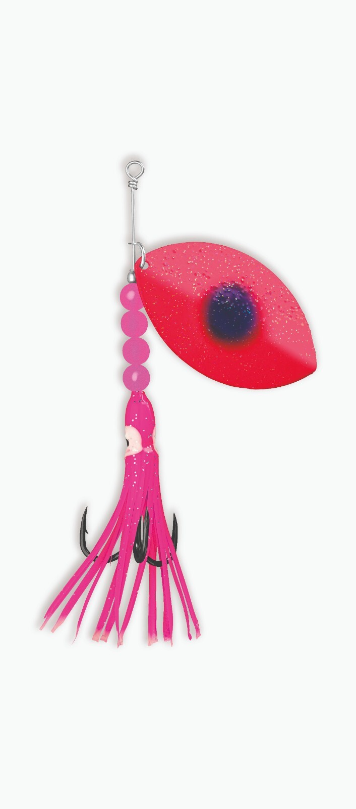 Salmon Spinners McOmie\'s sz 7 UV Mag Willow Spinners (12 Colors) Salmon Spinners McOmie\'s sz 7 UV Mag Willow Spinners (12 Colors)