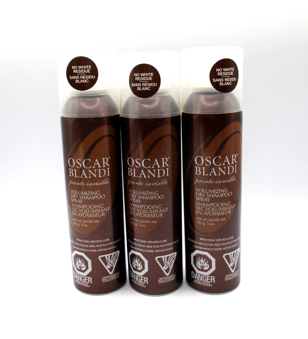 Lot/3 Oscar Blandi Pronto Invisible Volumizing Dry Shampoo Spray ~ 5 oz x 3 ~