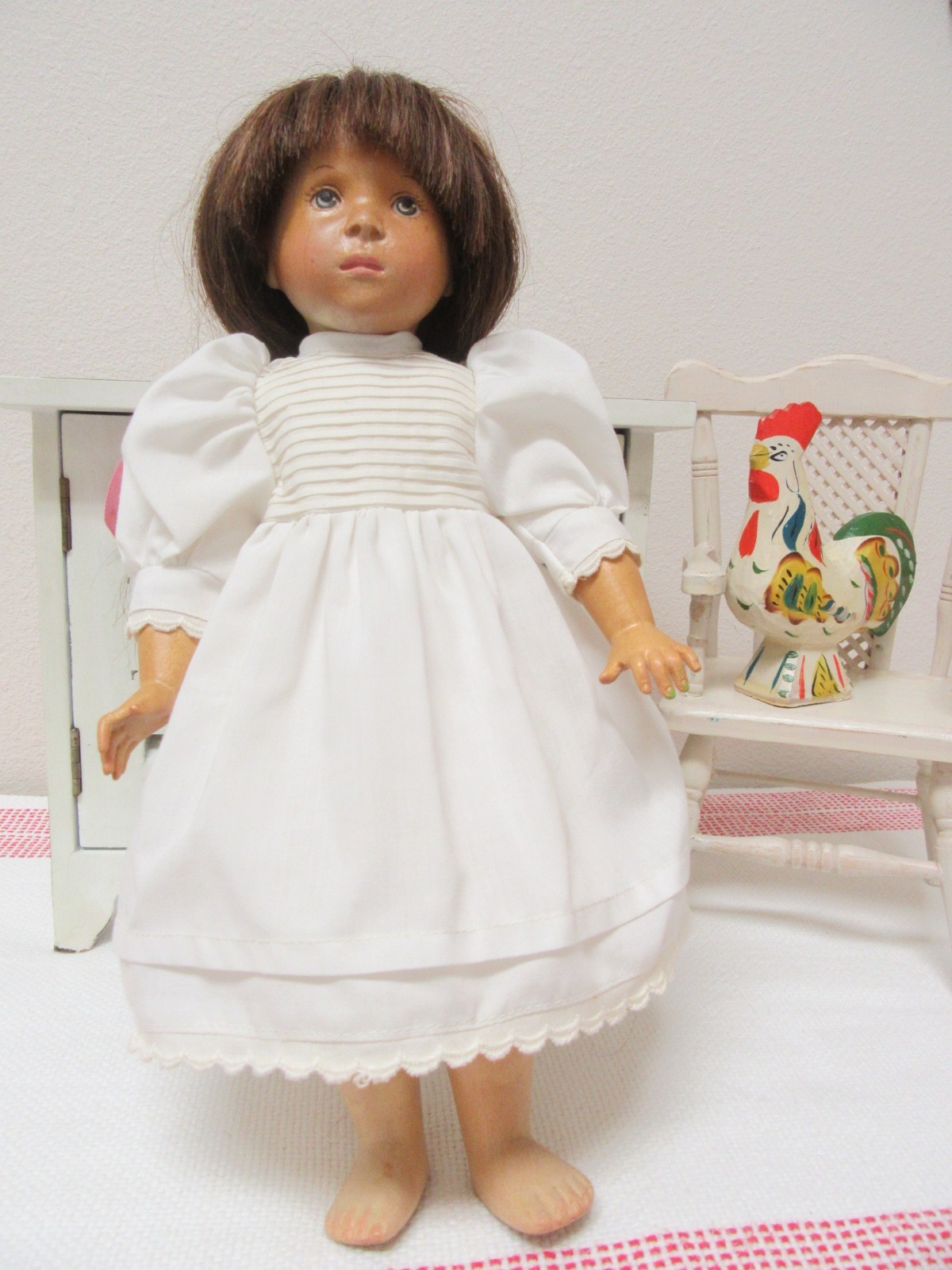 Dolfi Original Wood Doll Sylvia Natterer 1990 Made in Italy #34/2000