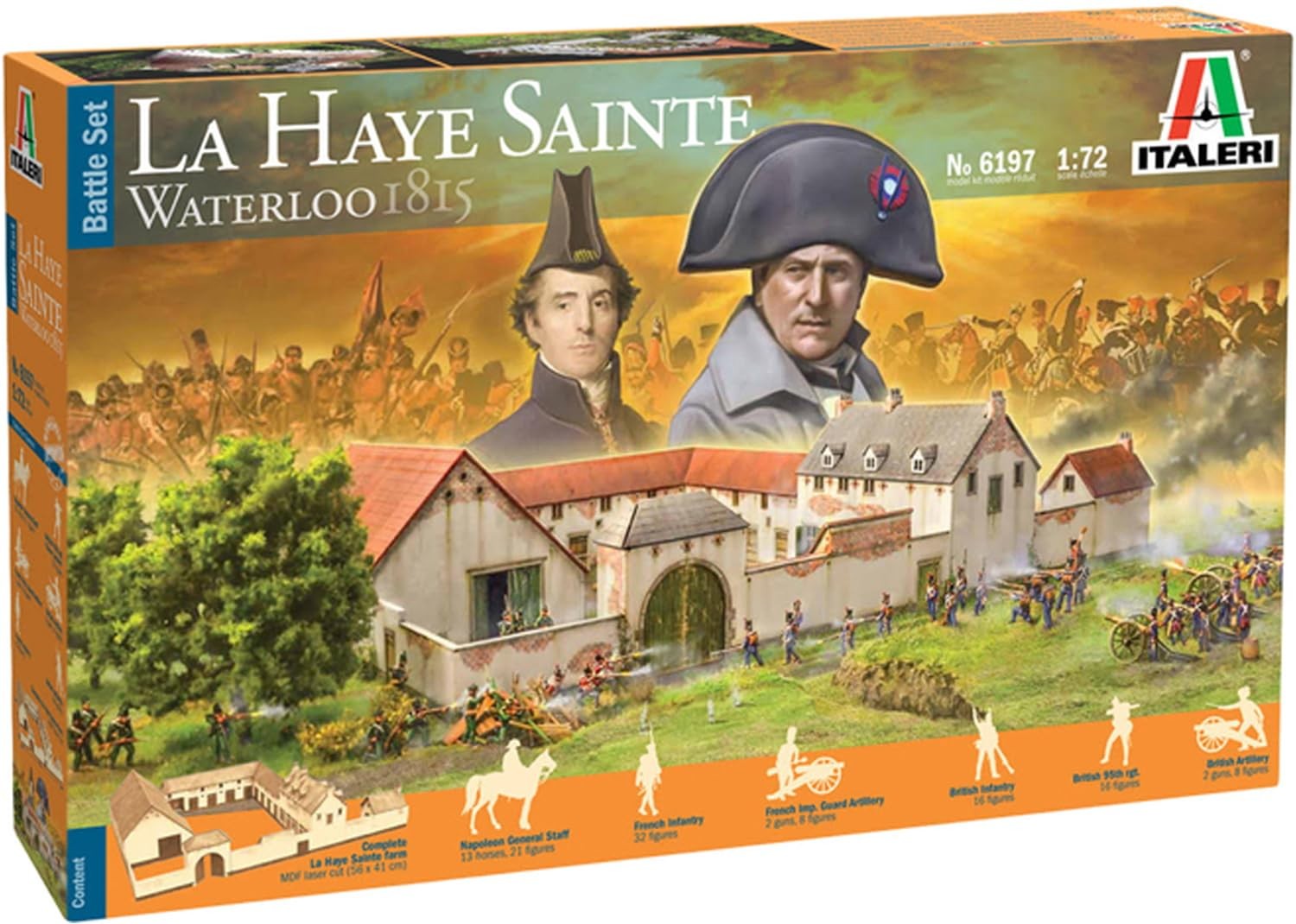 Italeri 1/72 Napoleon Battle of Waterloo 1815 La Ei Sante Diorama Plastic Model