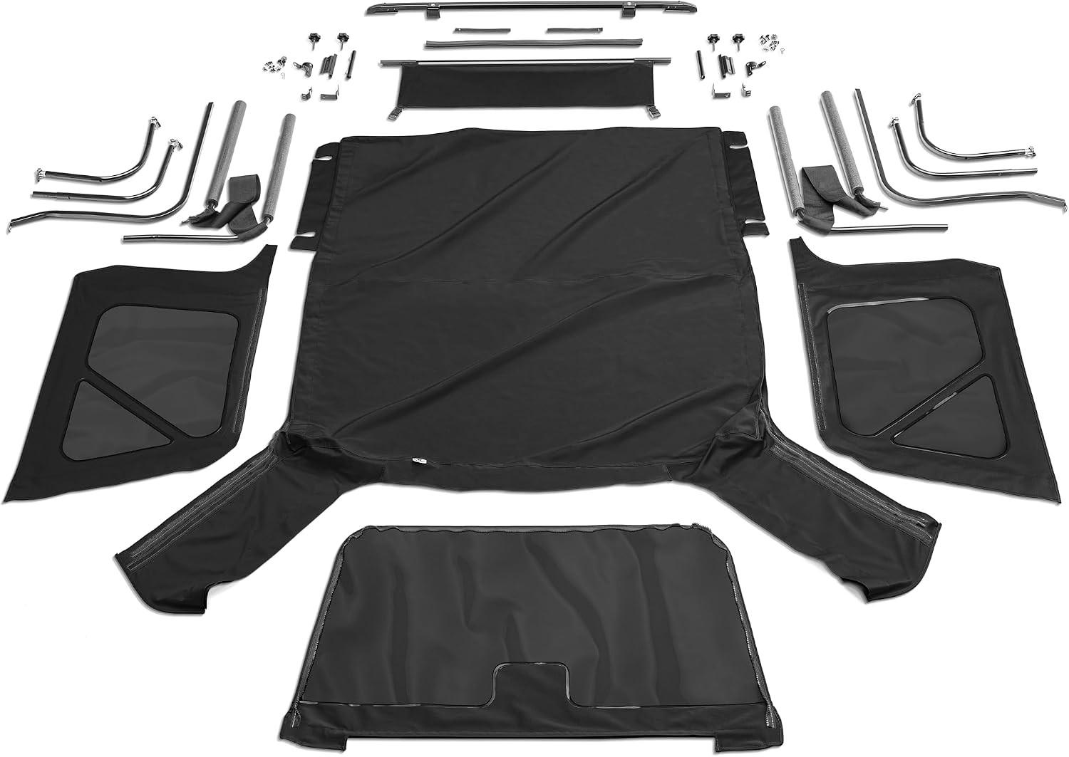 RAMPAGE PRODUCTS 68835 Complete Soft Top Kit Frame & Hardware