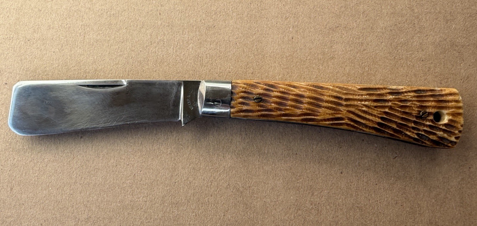 Antique Bone Miller Bros. Cut Co. U.S. Navy Sailors Rope Knife Antique Bone Miller Bros. Cut Co. U.S. Navy Sailors Rope Knife