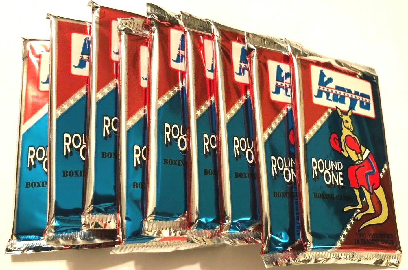 Lot 9 Kayo 1991-1992 Packs Boxing Cards Round One Premiere Edition Vintage New Lot 9 Kayo 1991-1992 Packs Boxing Cards Round One Premiere Edition Vintage New