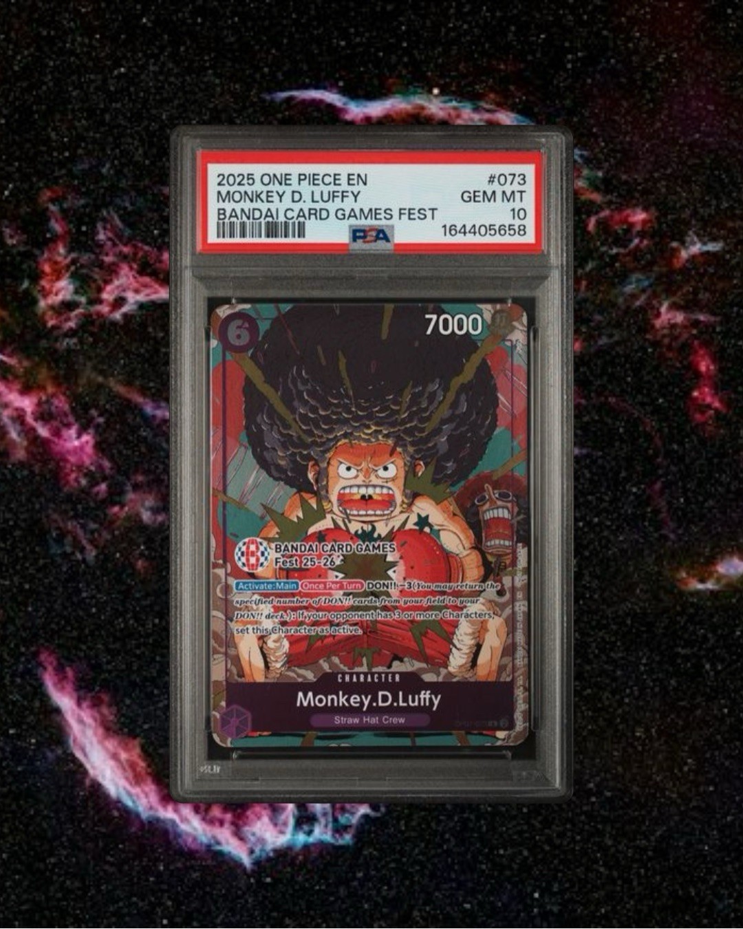 PSA 10 Monkey.D.Luffy (BANDAI Card Games Fest 25-26) OP07-073 One Piece Promo