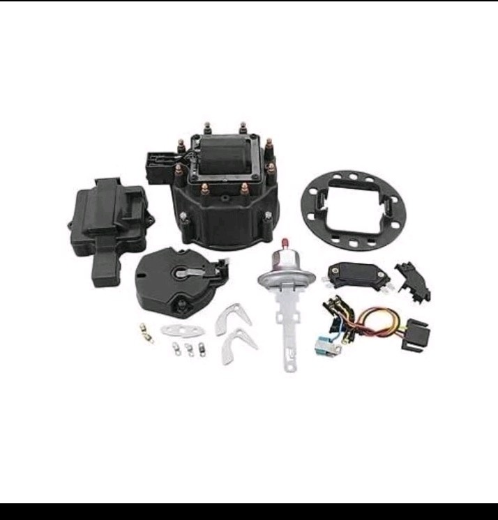 Summit Racing HEI Distributor Upgrade Kit Coil Cap Rotor Module GM Black Kit