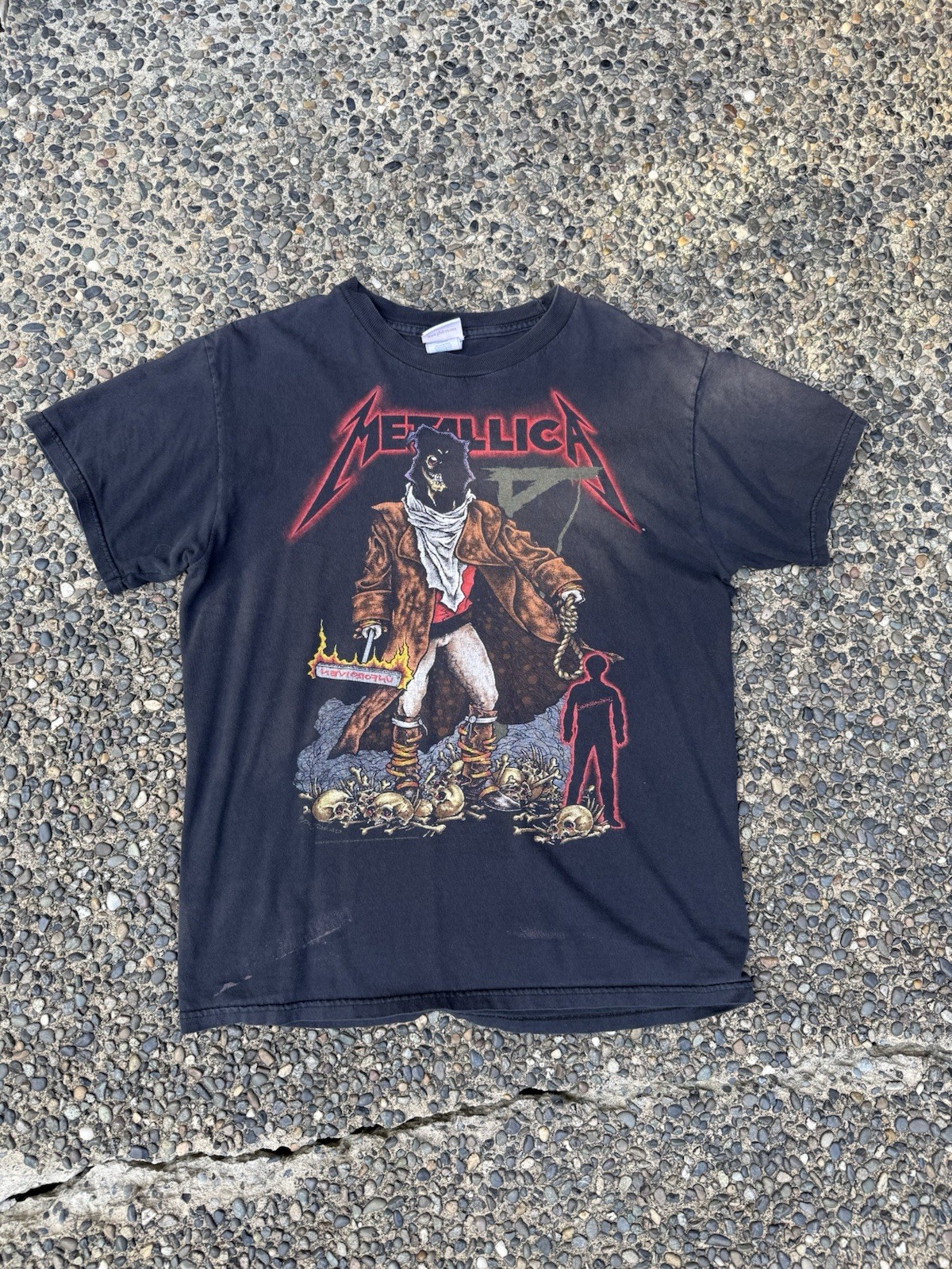 2007 Black Metallica Unforgiven Band T-shirt 2007 Black Metallica Unforgiven Band T-shirt