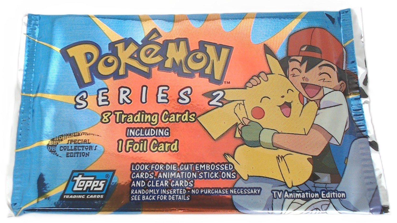 Pokémon TV Animation, Series 2, Topps Blue Logo, Special Collector, 1 Pack Pokémon TV Animation, Series 2, Topps Blue Logo, Special Collector, 1 Pack