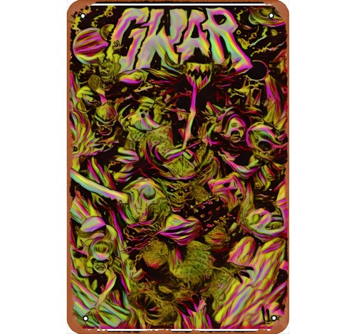 GWAR Rock & Roll Biographies Retro Metal Tin Sign 8x12 inches Bar Wall Art 16z GWAR Rock & Roll Biographies Retro Metal Tin Sign 8x12 inches Bar Wall Art 16z