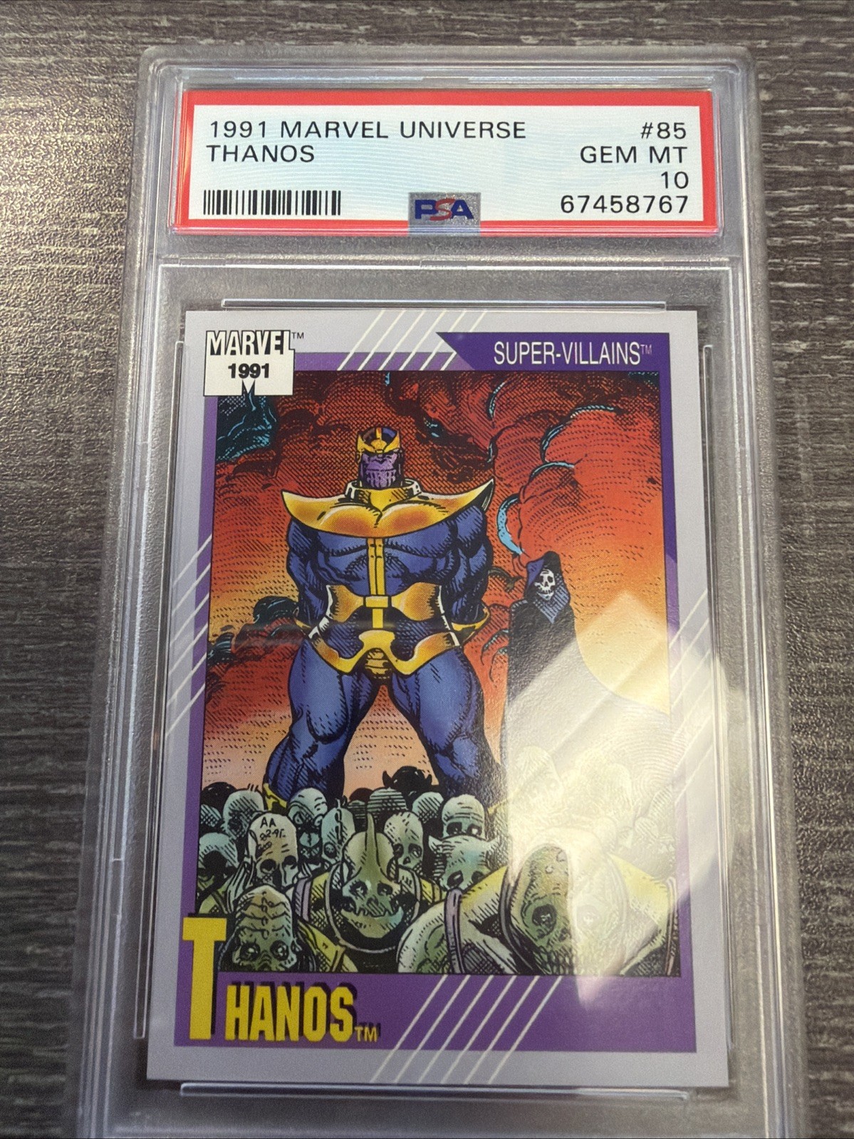Impel 1991 Marvel Universe Thanos #85 Non-Sport Trading Card PSA 10 Impel 1991 Marvel Universe Thanos #85 Non-Sport Trading Card PSA 10
