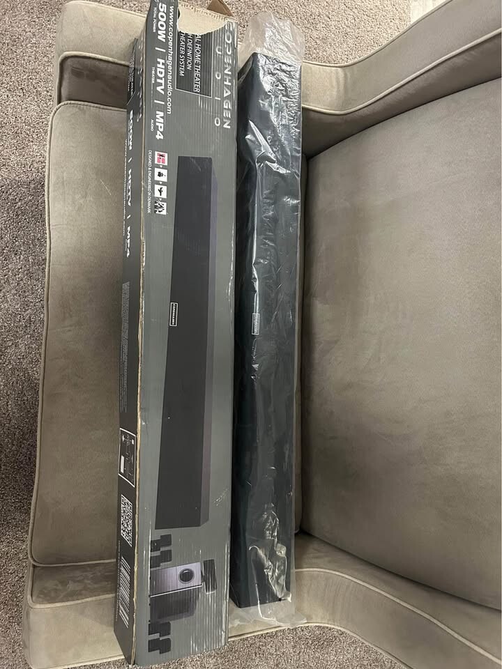 Copenhagen Audio C-4 Home Theater System – 500W Soundbar – New Open Box