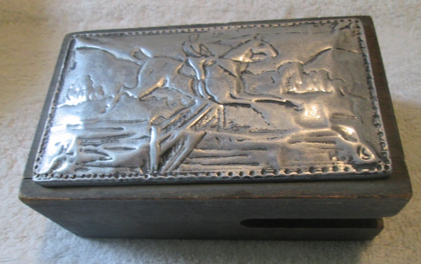 VTG Wilton & Lee LTD USA Designers SAFE Wooden Match Box Holder HORSE JUMPING VTG Wilton & Lee LTD USA Designers SAFE Wooden Match Box Holder HORSE JUMPING