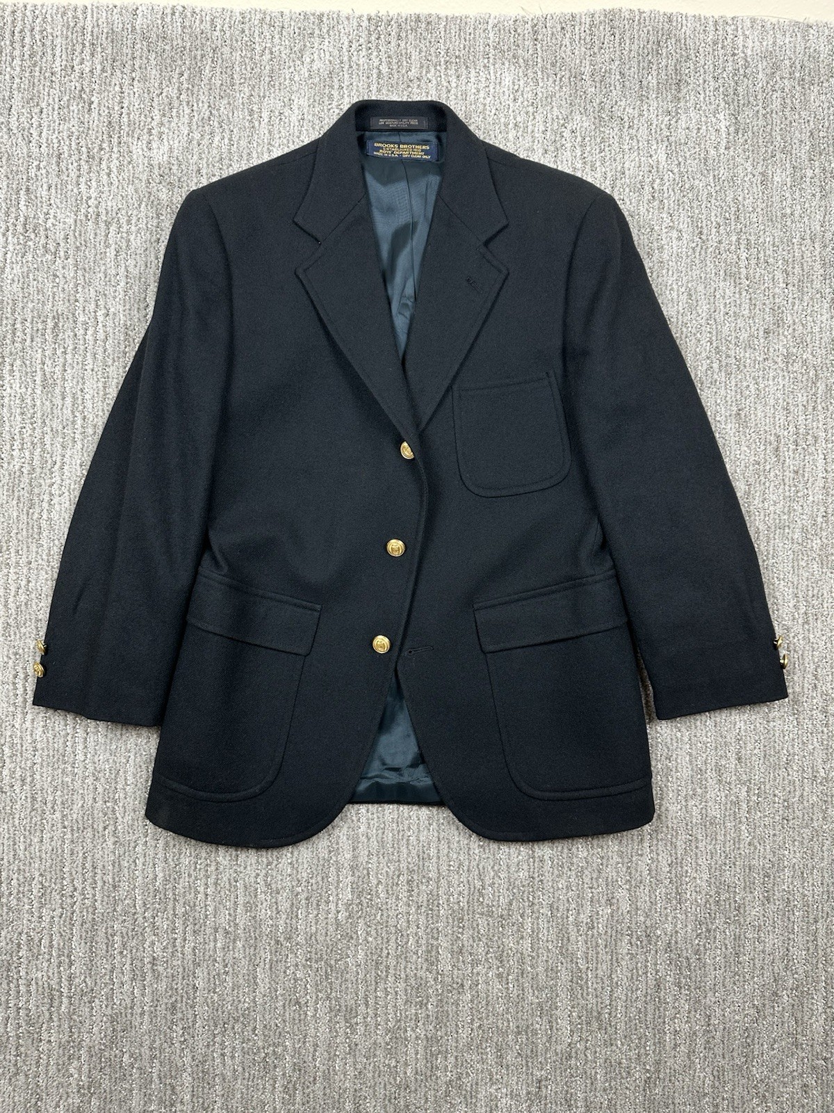 Vtg Brooks Brothers Blazer Jacket Hopsack Wool Gold Button Boys Sz 16 Reg USA Vtg Brooks Brothers Blazer Jacket Hopsack Wool Gold Button Boys Sz 16 Reg USA